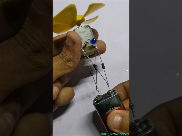 Motor Direction Control Circuit With Diode | Diode Bridge #experiment #technology