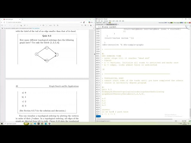 algorithms in racket #57 (self learning)