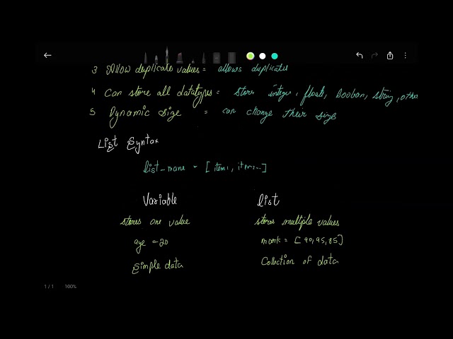 Python programming lecture 5 lists