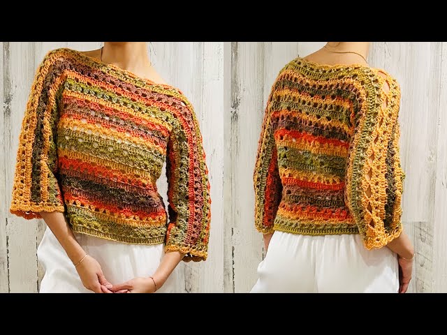 🍁TUTORIAL SUÉTER DE OTOÑO A CROCHET - CROCHET AUTUMN SWEATER