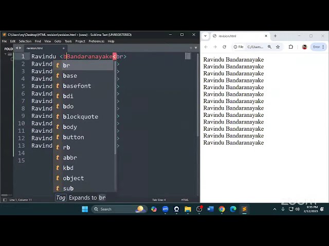 HTML Full Lesson High Speed Revision - AL ICT