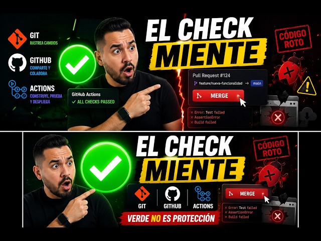 Git, GitHub y GitHub Actions no son lo mismo (y el checkmark verde puede engañarte)