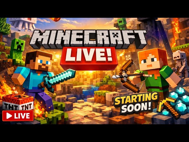minecraft live stream 😁 DAY2 #live