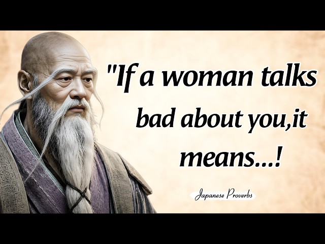 How to RESPOND when A WOMAN Talks BAD about YOU | Wise Japanese Proverbs And Sayings 