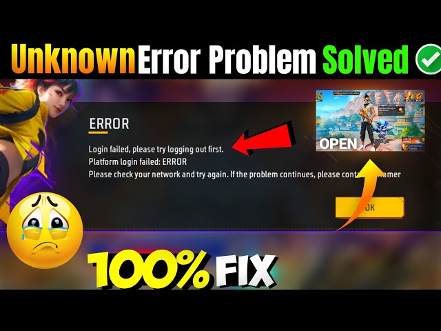 Login Failed Please Try Logging Out First Free Fire | Login Failed Please Try Logging Out First | Ff