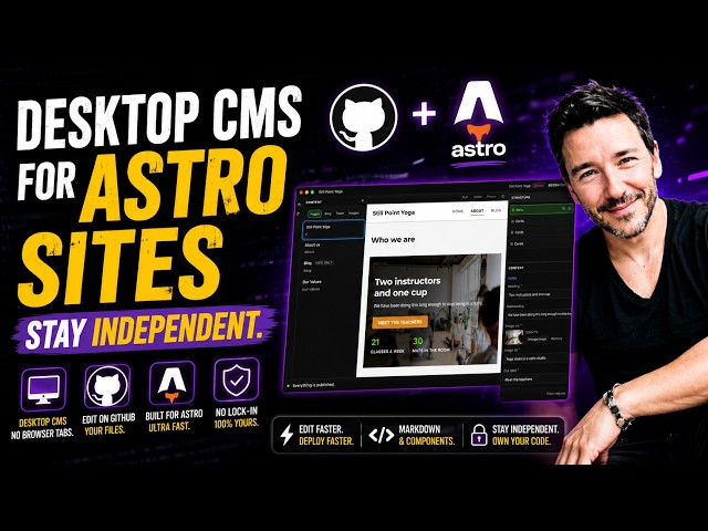 Stop designing websites and generate leads! Plus a look at the new desktop CMS for Astro websites.