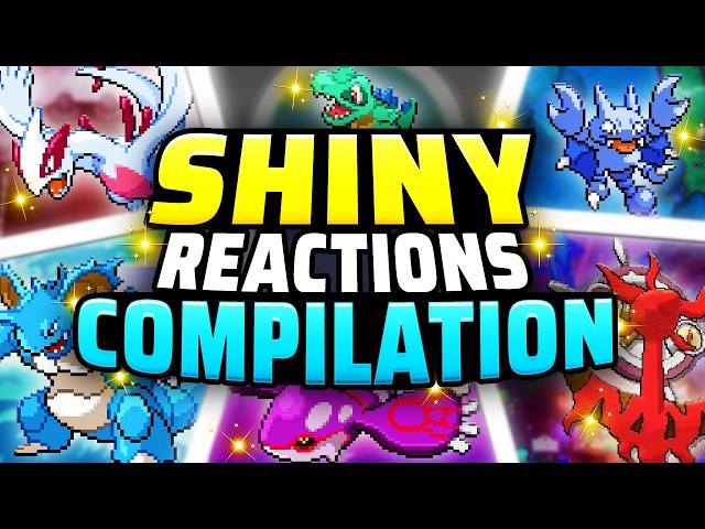 ✨ 23 Pokémon Shiny Reactions - Compilation of our Shiny Pokémon across a variety of Pokémon games! ✨