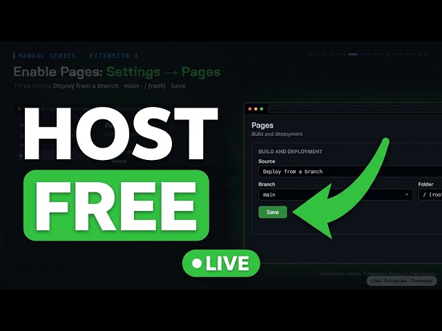 Host Your First Website FREE with GitHub Pages (2026) | GitHub Tutorial