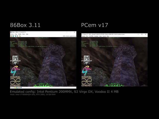 Comparison of PC emulators - 86Box vs PCem