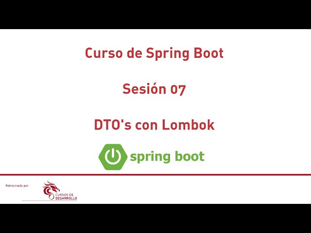Using Lombok for DTOs #7 Spring Boot Course - Development Courses