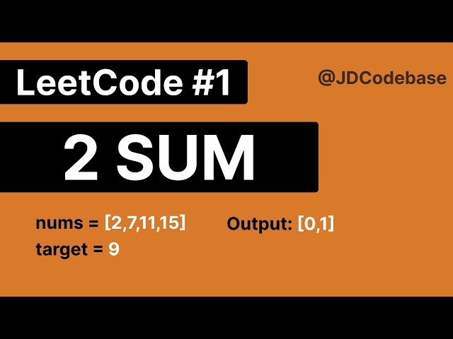 Two Sum Explained in JavaScript | LeetCode #1 | DSA Series