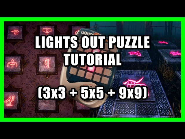 How To Solve a Lights Out Puzzle (3x3, 5x5, 9x9) (Beginner Tutorial)