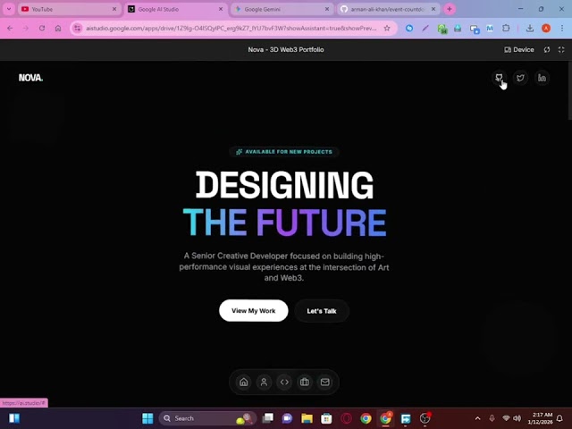 Create full-stack web developer personal portfolio part -1 | Vibe Coding Bangla