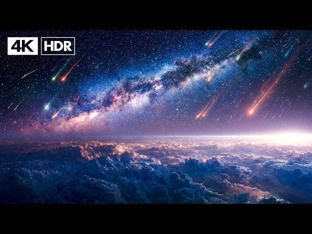 Night Sky 4K HDR Deep Space Odyssey | 10 Hours Interstellar Sky Visual