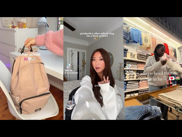 ✨After school routine🌸TikTok compilation📚📌