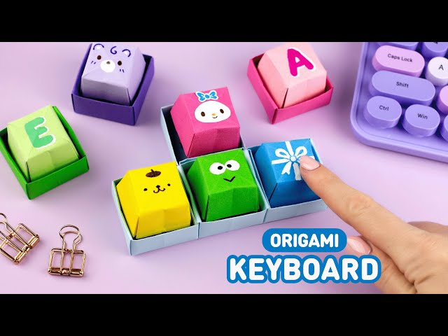 Origami Paper Keyboard | How to make paper button