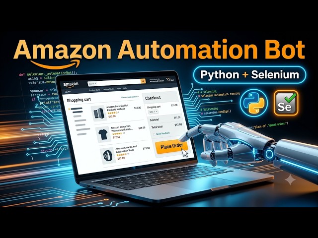 Amazon Order Booking Automation using Python & Selenium | Complete Demo
