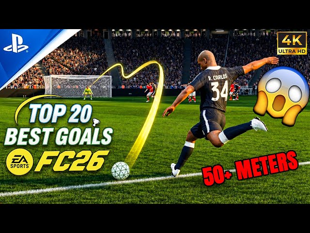 FC 26 GOAT GOALS? 🐐 TOP 20 INSANE SHOTS OF ALL TIME | PS5 PRO 4K60