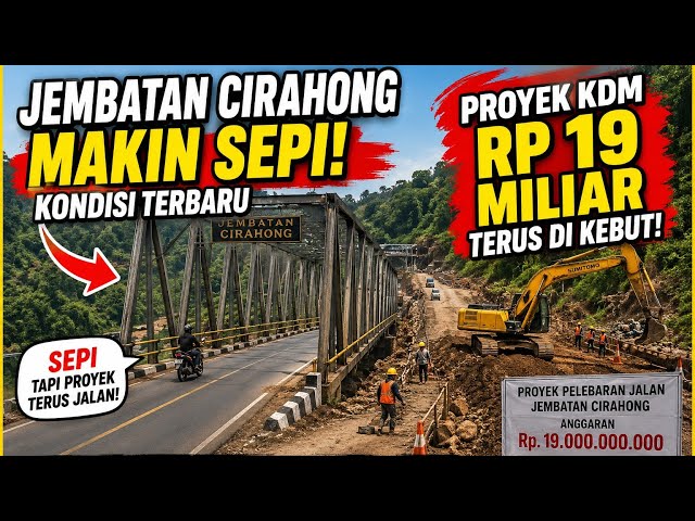Cirahong Bridge Is Deserted, Yet the 19 Billion Rupiah KDM Project Continues at Full Speed!