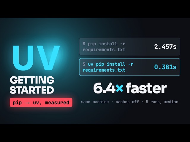 pip Is 6x Slower Than It Should Be — The Complete uv Guide