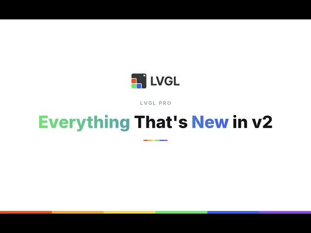 Introducing LVGL Pro v2: Everything New in 3 Minutes