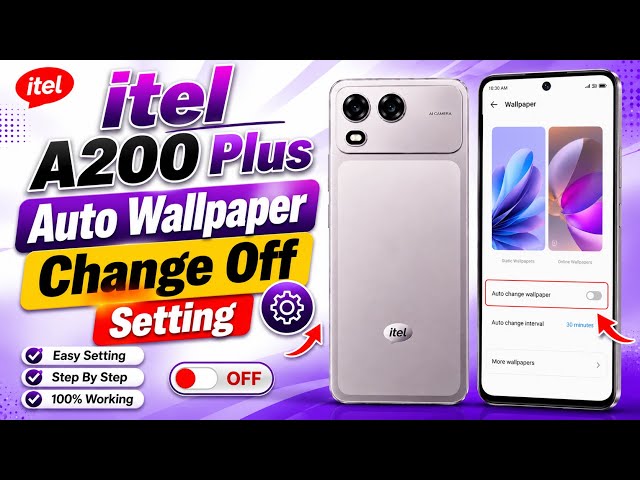 How To itel A200 Plus Auto Wallpaper Change Off📲itel A200+ Wallpaper Carousel Setting || 2026