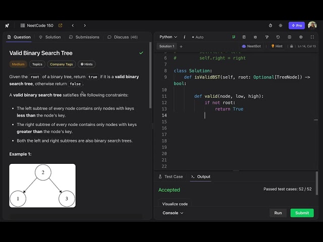 Neetcode 150 | Validate Binary Search Tree