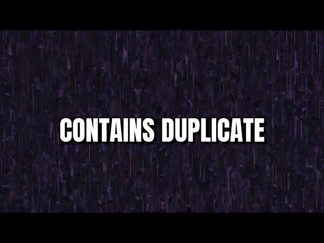 Contains Duplicate in Python — Hash Set Explained | LeetCode Easy #1
