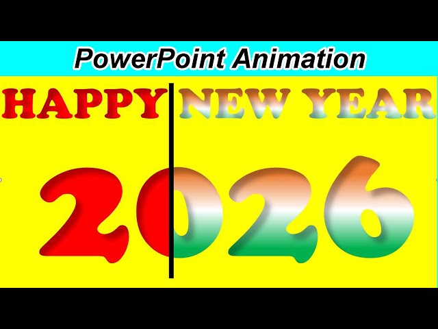 Happy  New Year 2026 PowerPoint Animation || PowerPoint Tutorial || Learn PowerPoint ||