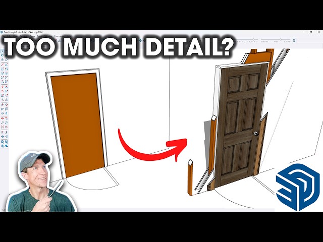 How to Model Doors, Frames, Trim, and Hardware in SketchUp!