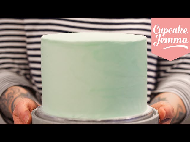 Masterclass: How to Decorate a Layer Cake with Smooth Buttercream Icing | Cupcake Jemma