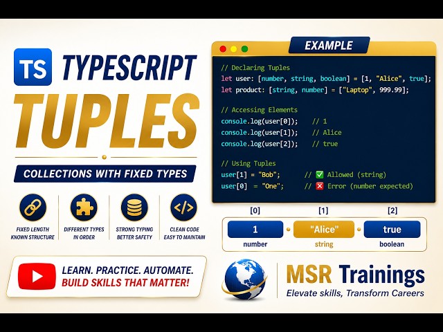 Typescript Tuples Session 6 - 🚀 Master Playwright with Typescript