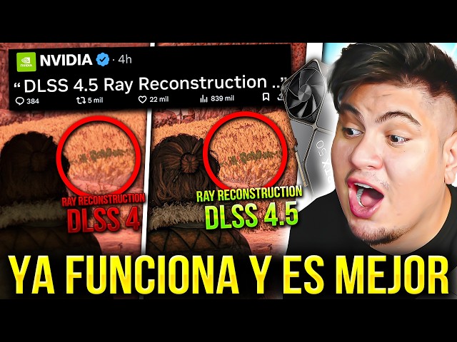 Probé el NUEVO DLSS 4.5 Ray Reconstruction y es BRUTAL