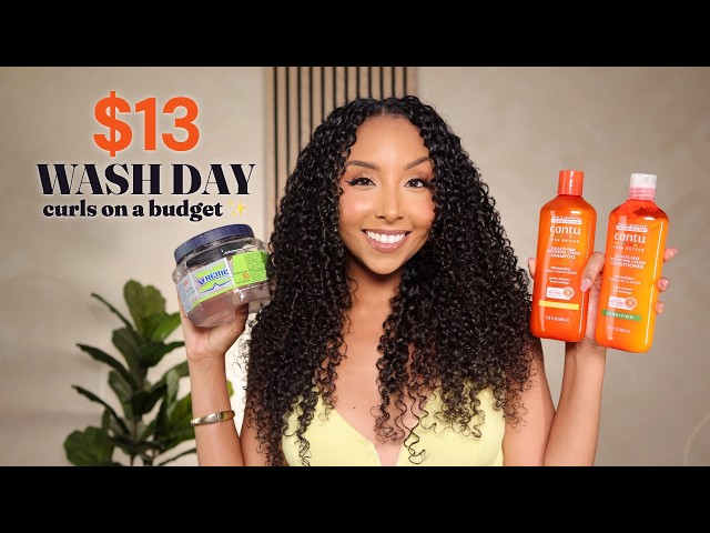 $13 Wash Day Routine! Curls On A Budget | BiancaReneeToday