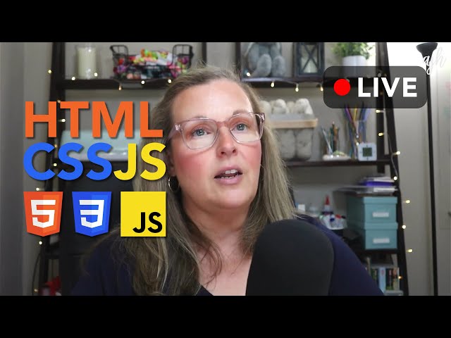 LIVE | Let's Build a 4 Page Website w/HTML, CSS + JavaScript | Part 1