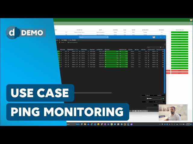 Ping Monitoring - DataMiner Use Case Demo