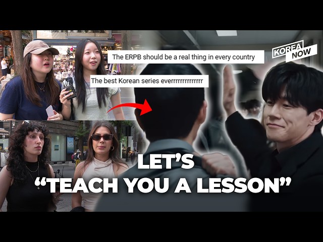 Too violent? People react to Netflix's "Teach You a Lesson" in the streets of Seoul