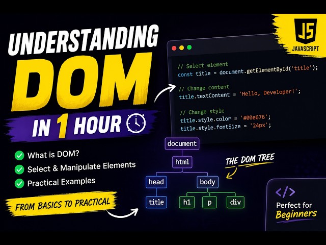 Master JavaScript DOM in 1 Hour 🔥 | DOM Tutorial தமிழில் | Beginner Friendly