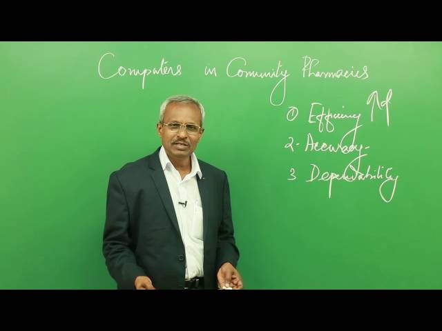Use of Computers in Community Pharmacy