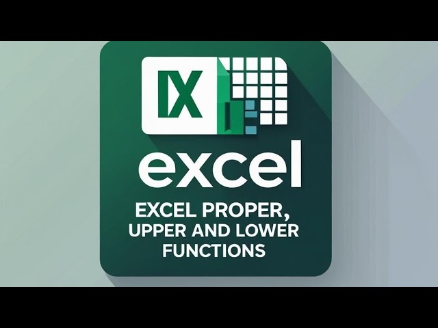 Fix Messy Text in Seconds with PROPER, UPPER & LOWER in Excel 😱 | Excel Tutorial