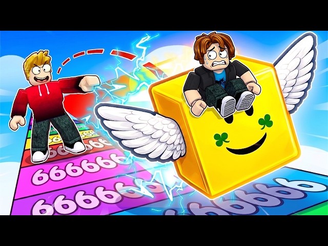 ROBLOX CHOP AND FROSTY PLAY THE THROW LUCKY BLOCKS FOR BRAINROTS!