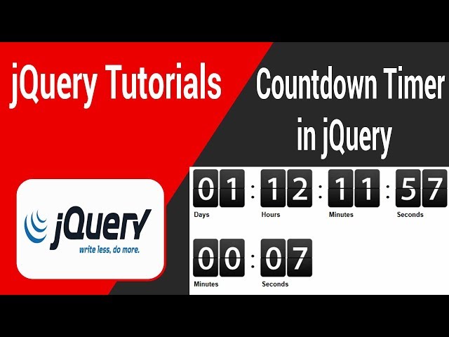 Countdown Timer in jQuery In Tamil