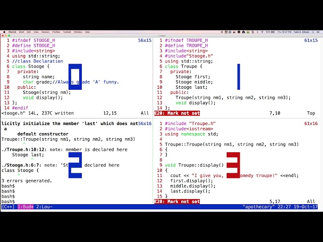 ctors and init lists