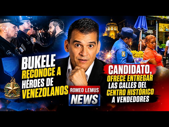 BUKELE HONORS HEROES OF VENEZUELA/CANDIDATE WOULD HAND OVER CAPITAL CITY STREETS TO STREET VENDORS