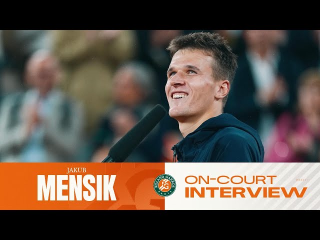 Jakub Mensik | QF on-court Interview | Roland-Garros 2026