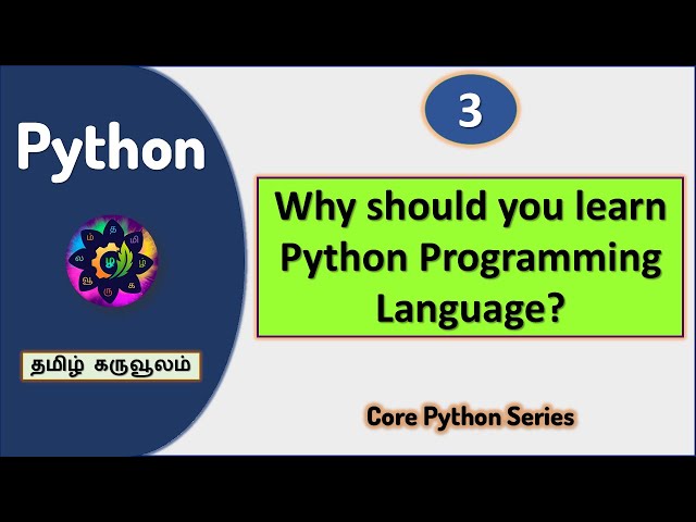 Why should you learn Python Programming Language? (Tamil)