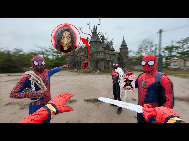 Team Spider-Man Hunts EVIL WITCH SERBIAN DANCING in an Ancient Castle ( Intense Action POV )