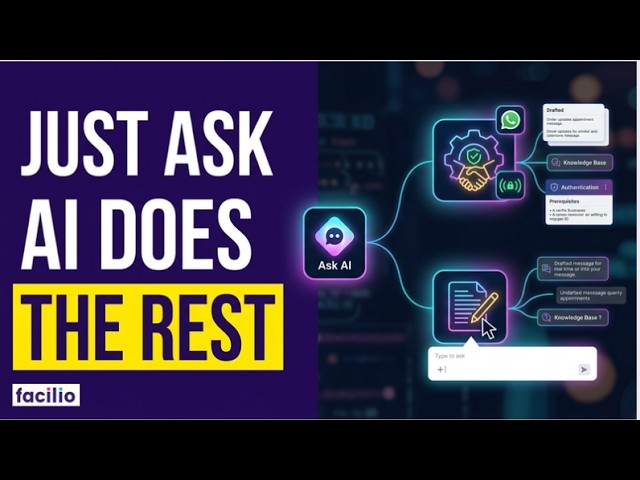 Your Helpdesk Just Got a Brain — Ask AI Configures, Finds, Drafts & Answers Right Inside Facilio