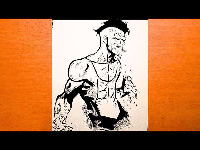 How to the Invincible step by step// Invincible drawing tutorial 