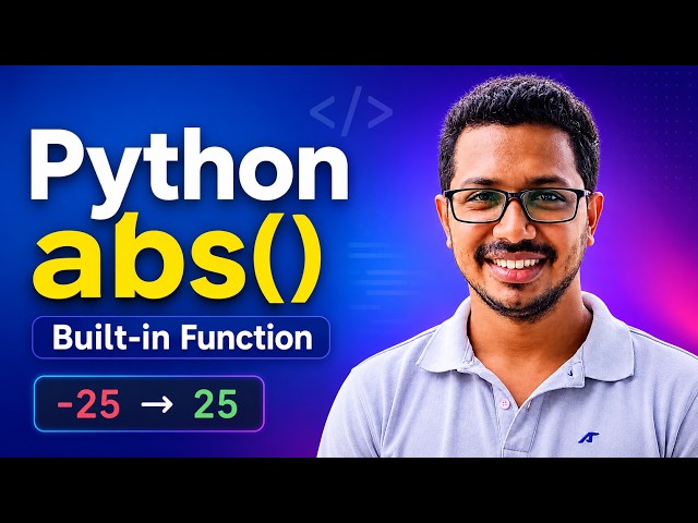 Python abs() Function Explained | Python Built-in Functions